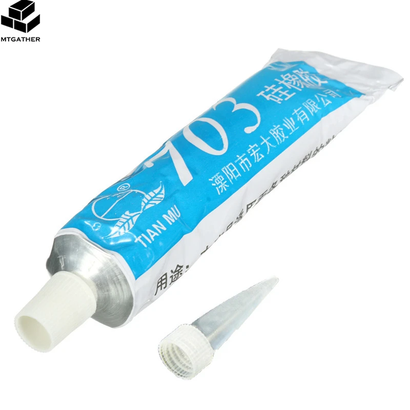 MTGATHER 703 Adhesive Sealant Silicone Rubber Glue For Glass Metal