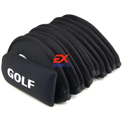 

11 Pcs Golf Iron Club Set Covers Case Putter Head Neoprene Pockets Sport Sets ES1380