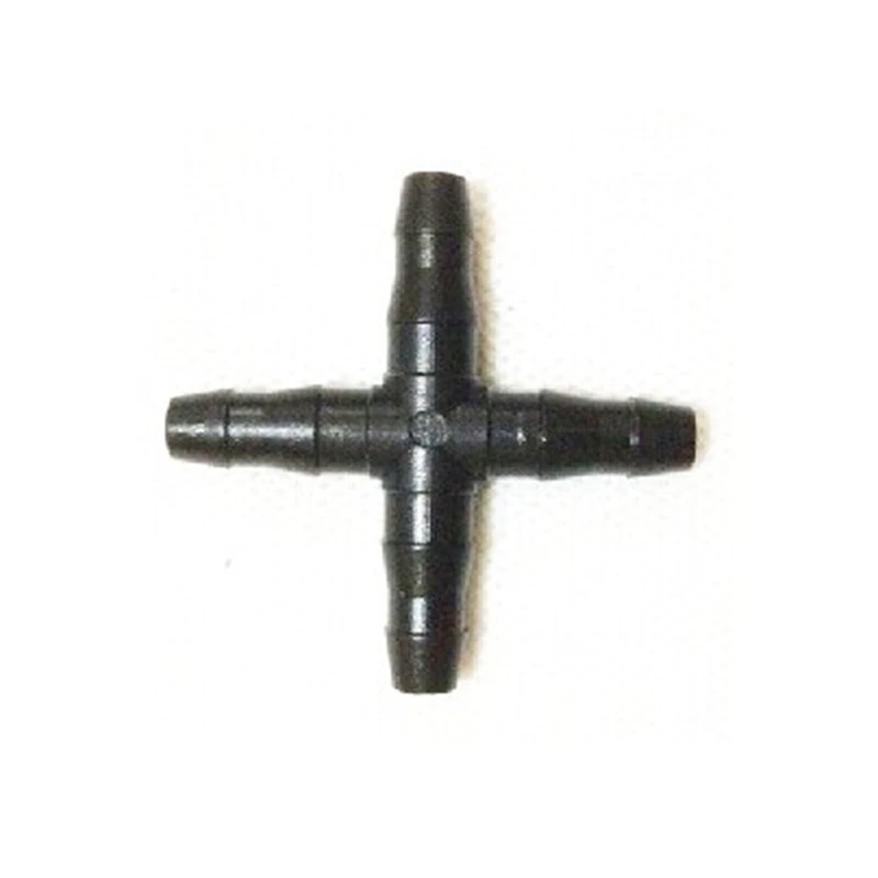 50pcs Straight Cross 4/7mm Water Hose Connector Garden Micro Irrigation
