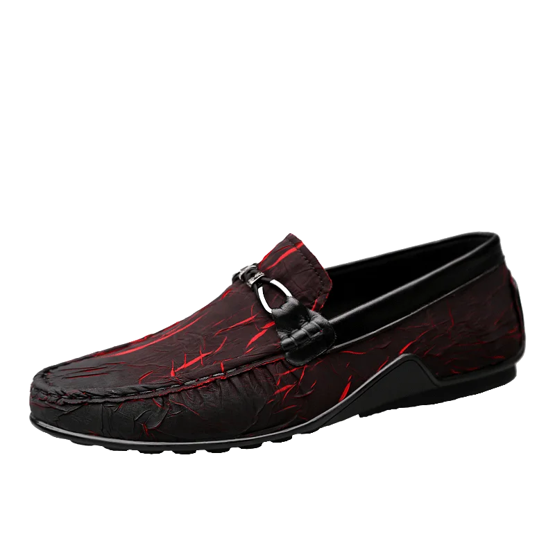 

CNFIIA Shoes Men Loafers Moccasins Men Large Size 45 46 Red Blue 2018 Fashion Mens Shoes Casual Luxury Office Driving Loafers