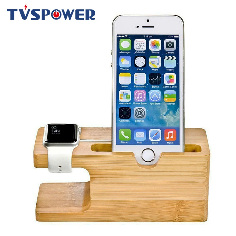 Бамбуковый держатель Подставка для Apple Watch док-станция для зарядки для iPhone 11 Max Pro 7 Plus 8 X USB зарядное устройство Держатель для samsung s8