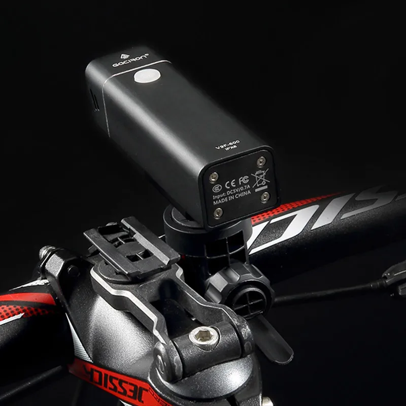 Cheap Gaciron Waterproof 600LM Bicycle Headlight with Wire Control USB Rechargeable MTB Bike Front light Flashlight Handlebar LED Lamp 5