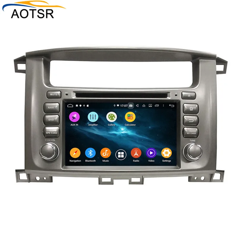 Flash Deal DSP 4GB+64GB Android 9.0 Car dvd player for Toyota Land cruiser 100 LC 100 GPS Navigation Auto Radio Video BT wifi MAP headunit 5