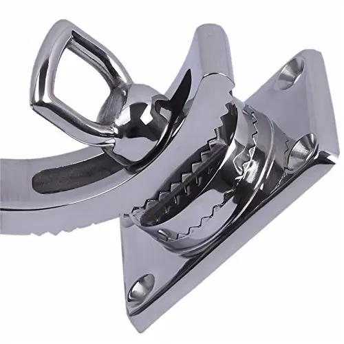  360 Degree Adjustable Fishing Rod Holder Deck Mount 316 Stainless Steel for Marine Boat Yacht