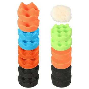 

15Pcs 75mm 3'' High Gross Sponge Polishing Pad Kit for Car Polisher