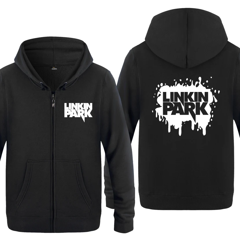 LINKIN PARK Rock Band Hoodies Men 2018 Men's Fleece Zipper Cardigans