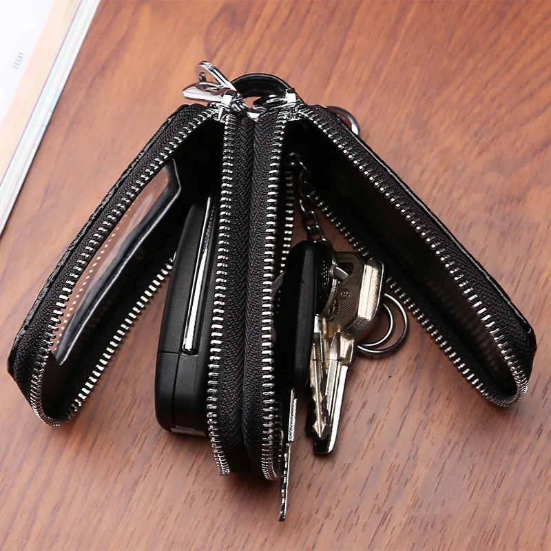 Window-Genuine-Cow-Leather-Car-Key-Holder-Multifunction-Men-Women-Housekeeper-High-Class-Motor-Male-Key (2)