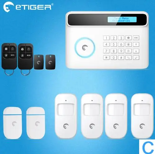 Беспроводная система безопасности Etiger S4 GSM PSTN домашняя интеллектуальная система сигнализации с приложением удаленный мониторинг в реальном времени