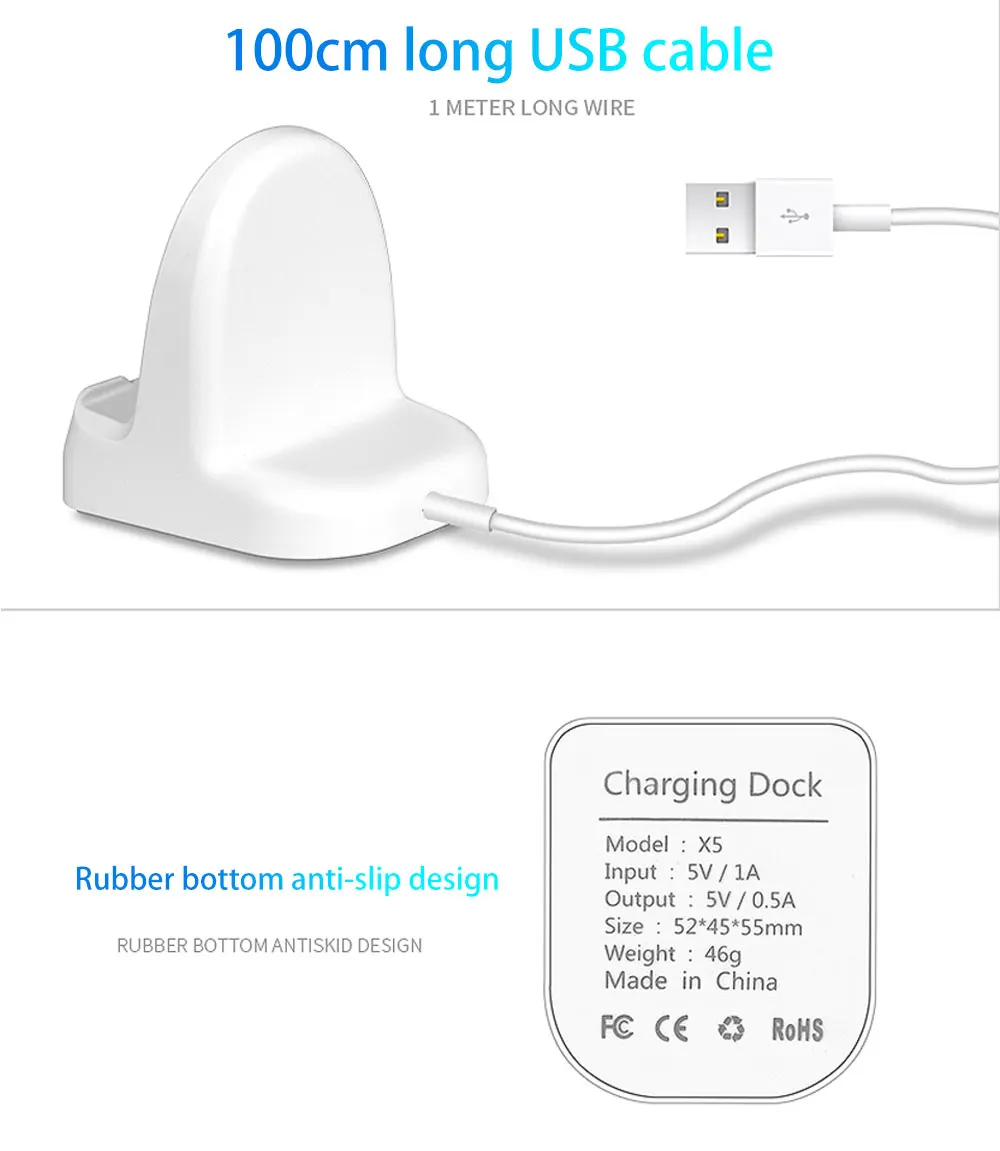 Ascromy Wireless charger For Apple Watch Series 1 2 3 4 Iwatch Holder Stand Station USB Charging Wirless Charger cargador Dock  (4)