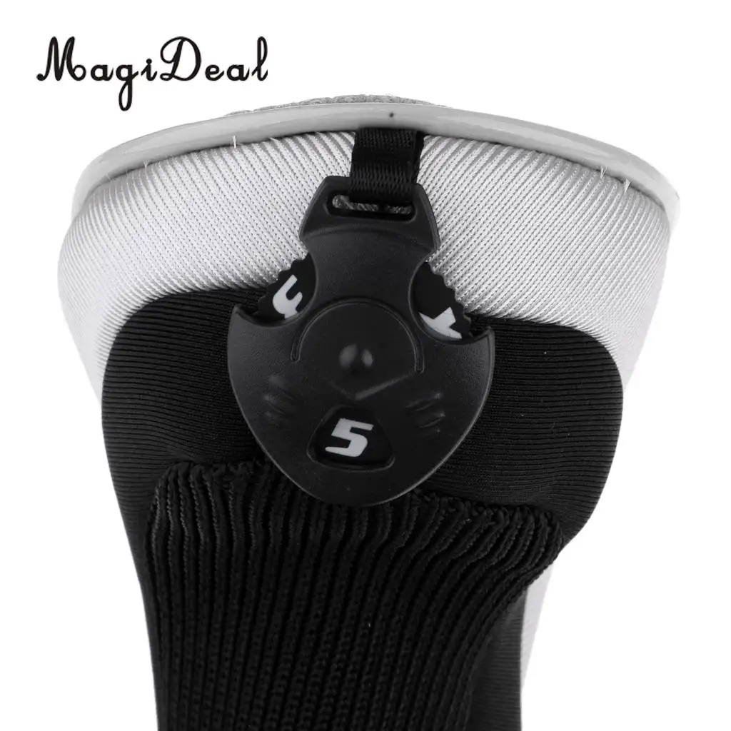 MagiDeal 7 Pieces Golf Hybrid UT Club Rescue Head Cover Headcover with Adjustable Number Tag Set - Durable & Portable