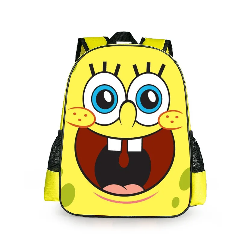 Новая мода Губка Боб Квадратные Штаны Девочки Мальчики мультяшный рюкзак для детей школьные сумки для детей - Цвет: A