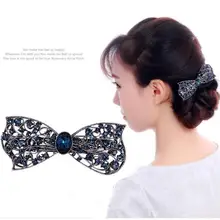 Классический драгоценный камень шпилька сторона клип Женские аксессуары для волос шпилька для Для женщин Мода Прямая y0123