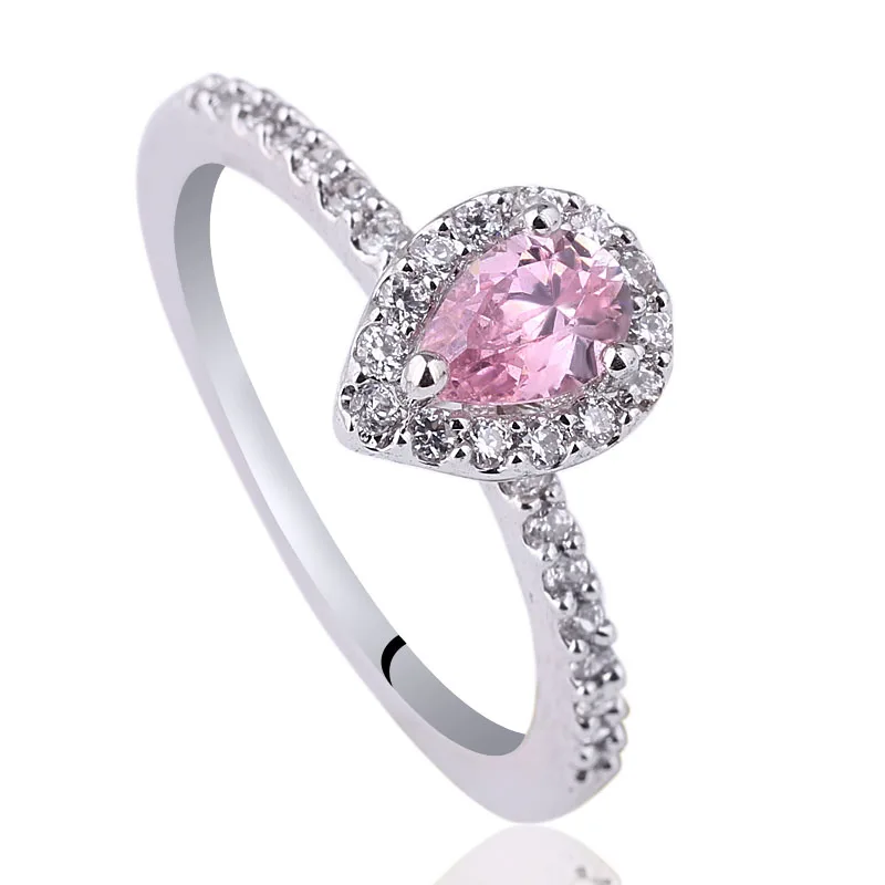 Sterling Silver Pear Shape Band Wedding Ring Sterling Silver Pear Shape Band Wedding Ring