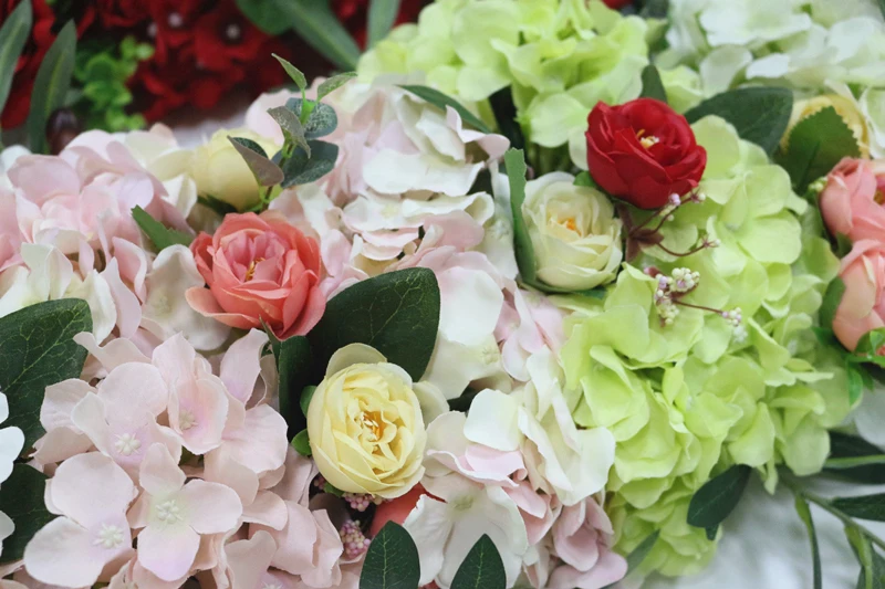 JAROWN Simulation Plant Flower Row Flower Wall Wedding Arrangement Decor DIY Pavilion Decor Arch Flowers Window Showcase Flores (7)