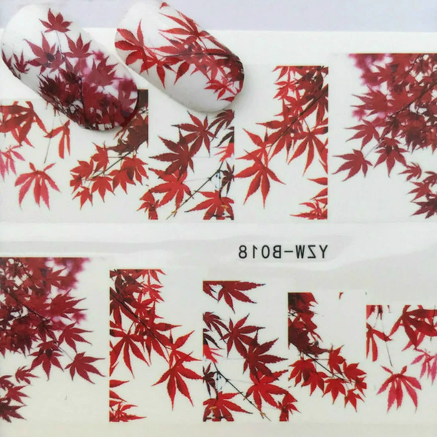 

1 Pcs Red Maple Leaves Nail Art Templates Pure Clear Jelly Silicone Nail Stamping Pl with Cap Transparent Nail Stamp Nail Art