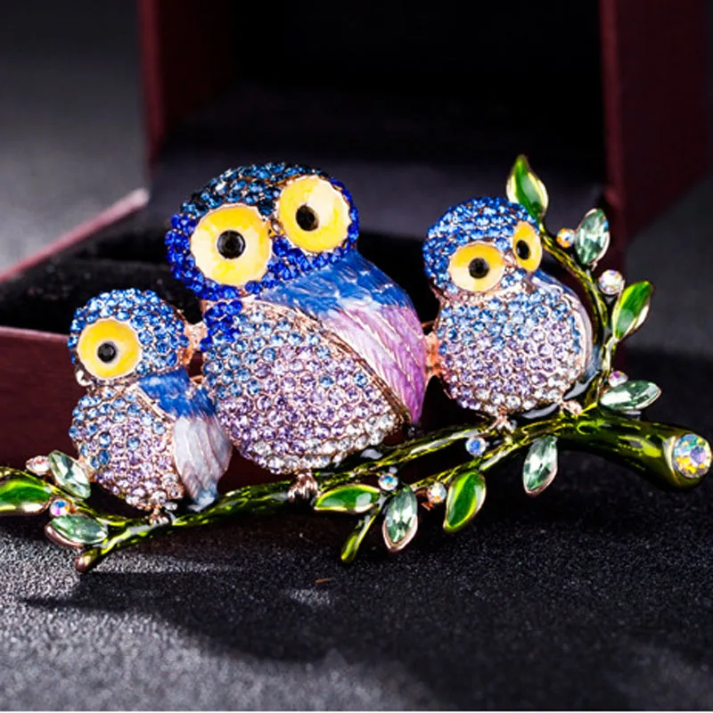 Luxury Brand Enamel Birds Brooches Accessories Perfect 