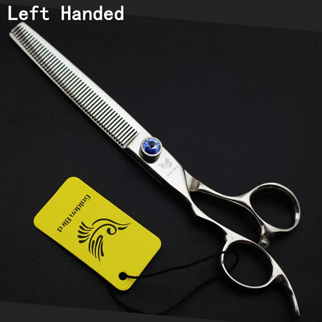 Purple Dragon 7 inch Left Handed Professional Pet Shears 45 Teeth