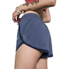 4-цветная Женская двухслойная yoga спортивные Шорты Быстросохнущий с высокой посадкой дышащая Спортзал Фитнес Бег Шорты спортивные шорты для йоги