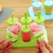 Милые многообразные Формочки Для Мороженного «фруктовый лед» домашнее мороженое палочка для мороженого Форма решетки льда абразивный инструмент 12 шт. набор застежка база
