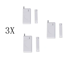 3Pc RF 433MHz Home Alarm Security Wireless Door And Window Sensor Alarm For GSM Alarm System Detect Window and Door