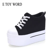 E TOY WORD Women Sneakers platform Vulcanized Shoes Hidden Heels Wedge sneakers height increasing Casual Shoes zapatillas mujer sneakers e goisto sneakers