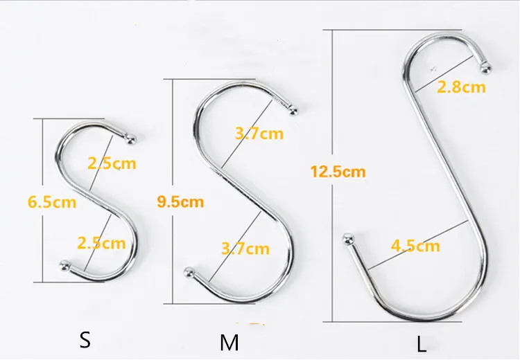 3 шт./лот S форменные крючки кухонные вешалки Держатели для хранения Органайзер бытовой