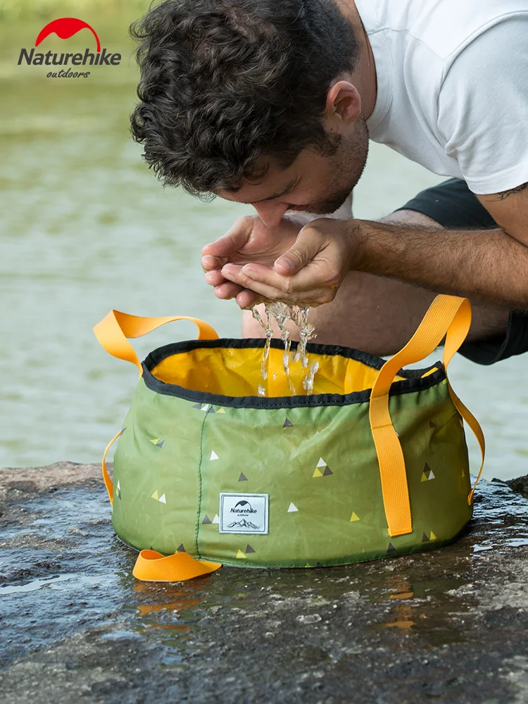 Портативное складное ведро для воды Naturehike объем 10 л 16 горшок кемпинга походов
