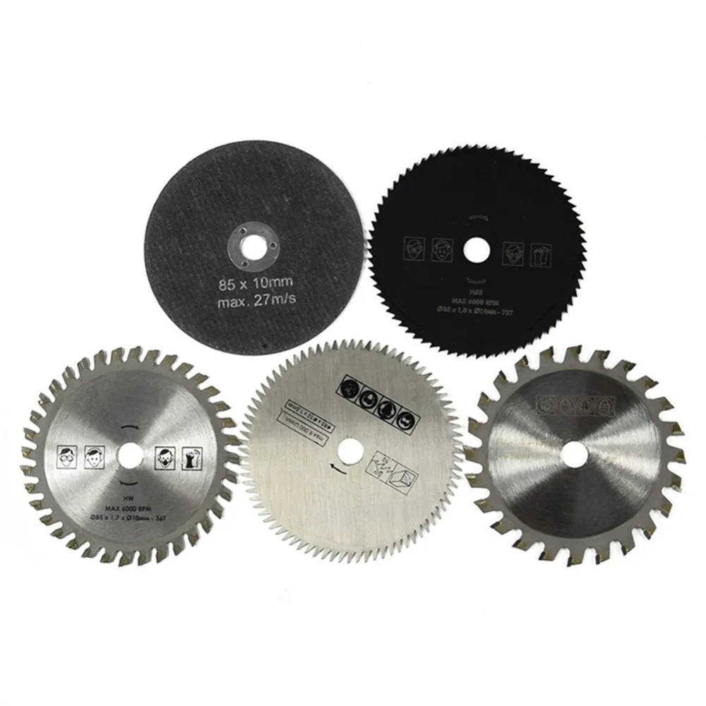 

5pcs Multi-Function Diameter 85mm Carbide Small Circular Saw Blade Saw Blade Oscillating Tool Saw Blade For Power Tools Cutting