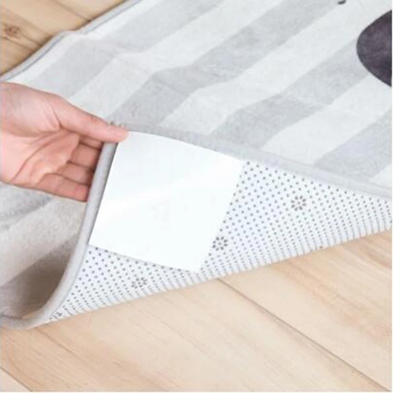

4 Pcs/Pack New Bath Mat Carpet Mat Grippers Non-slip Sticker Carpet Firm Stickers Reusable Washable Rug Non Slip Silicone Grip
