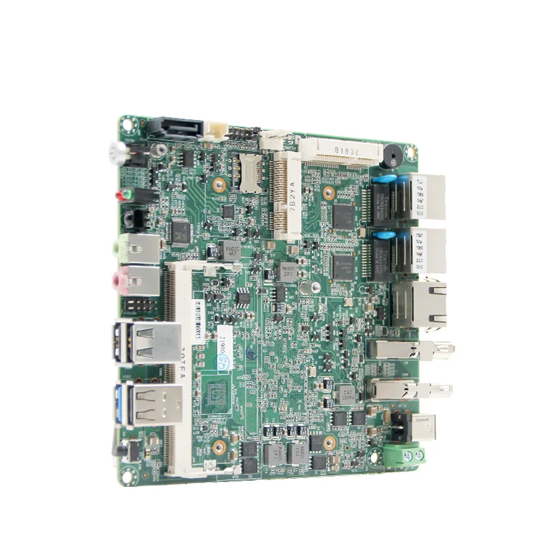 Материнская плата без вентилятора с процессором J1800 Dual LAN NANO ITX 120*120 мм|Мини ПК| |