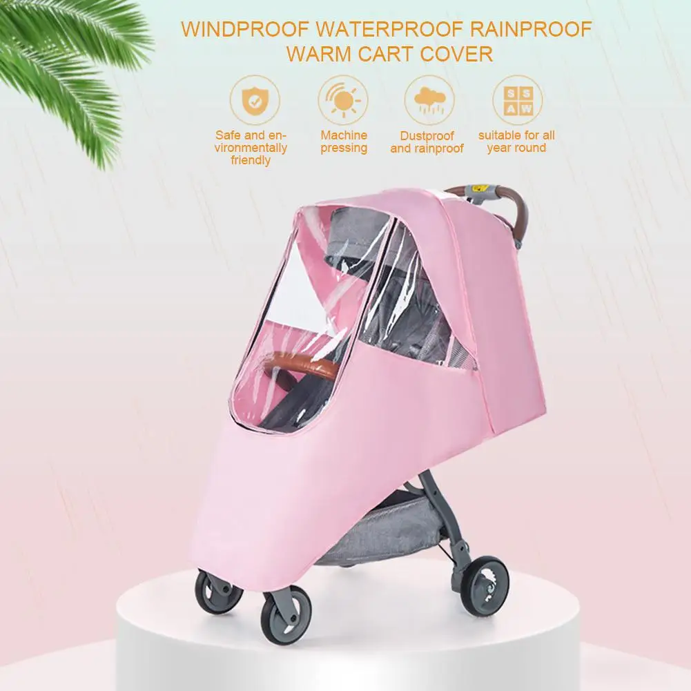 Универсальный Водонепроницаемый дождевик для коляски, прозрачный пылезащитный дождевик для детской коляски, аксессуары для колясок