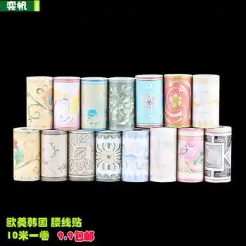 

The PVC stick wallpaper bathroom toilet sitting room play crural line waterproof waist rural ceramic tile wall stickers-15