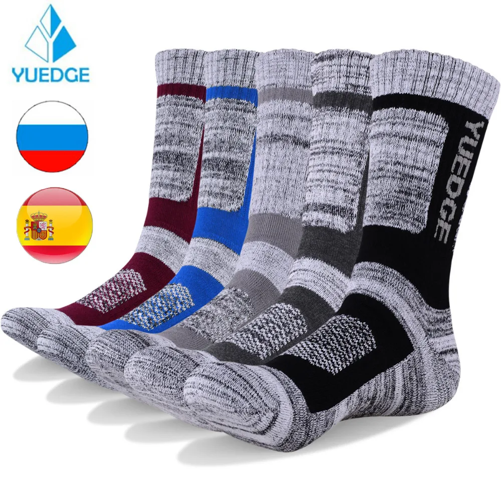 

YUEDGE 2019 New Men Cotton Socks Men Breathable Sport Socks Half Quick Dry Compression Socks For Men Male Warm Socks Calcetines