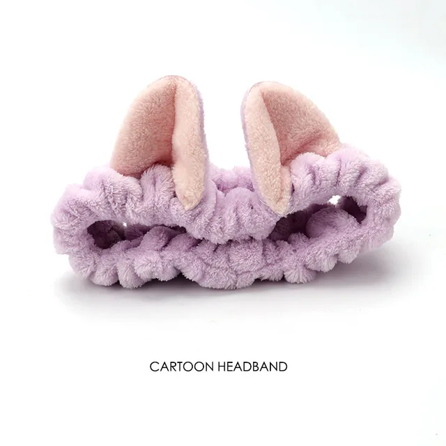 58 Styles Hair Bands for Women and Girls Makeup Mask Stretch Hair Band Cat Rabbit Ears Headdress Cartoon Hair Accessories A185-23