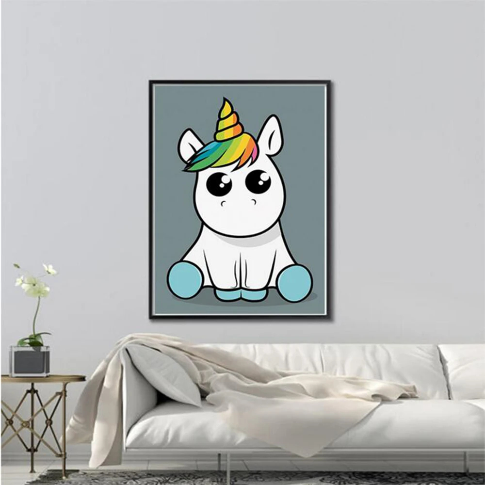 

DIY Diamond Paintings Cartoon Unicorn handmade Diamond Paintings Cross Stitch Kit Diamond Embroidery Patterns Rhinestones RT1141