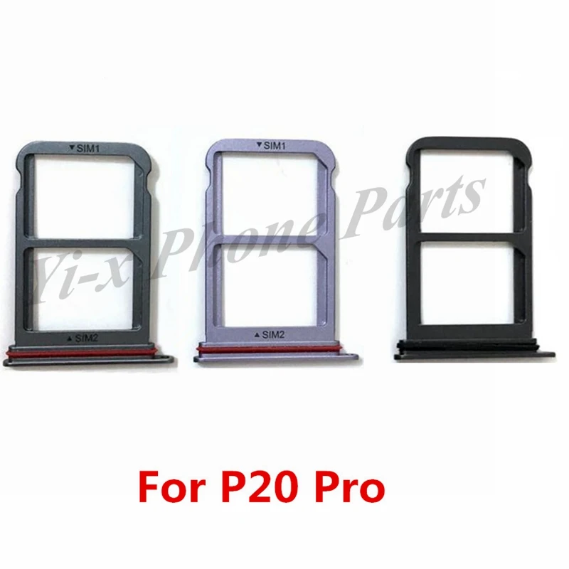 20pcs-SIM-Card-Tray-Holder-Slot-Adapter-Socket-Dual-SIM-For-Huawei-P20-Pro-Replacement-Parts - -21121