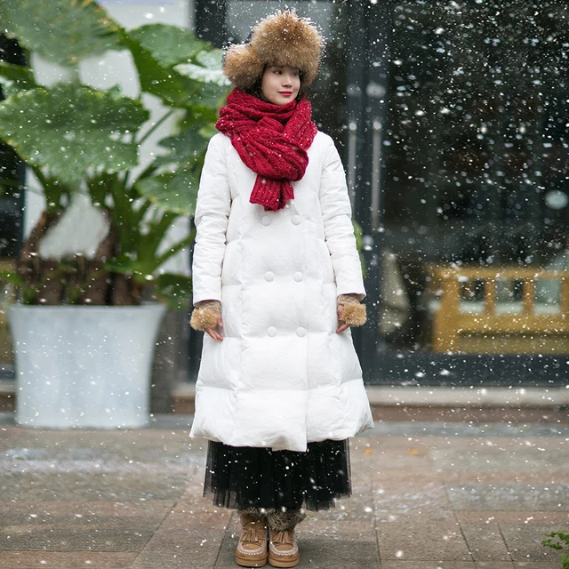 Cheap MM001 2016 winter V collar double breasted long sleeved down jacket