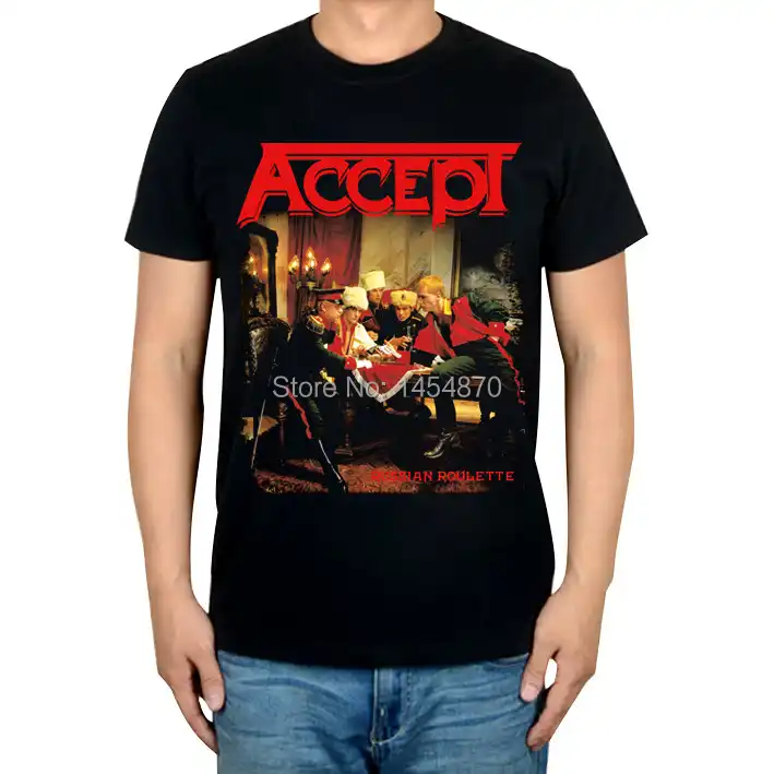 accept balls to the wall black t shirt heavy m