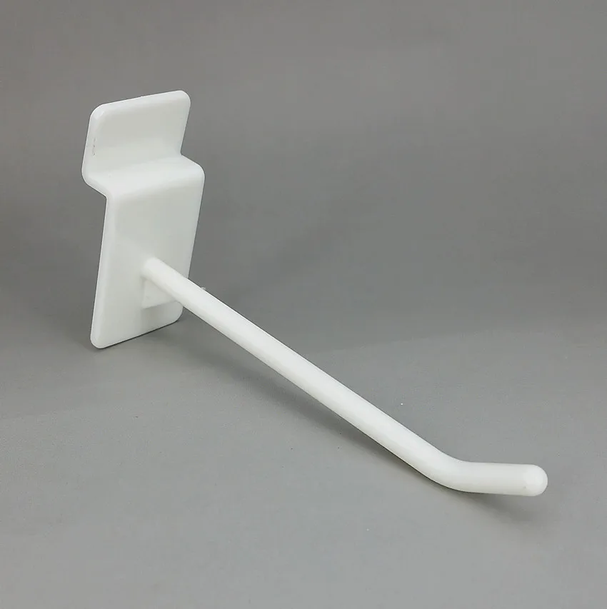 Пластиковая корыто пластина с пазом доска подвесной крючок L10cm белый для хранения товара Полка-стойка в магазинах супермаркета 100 шт