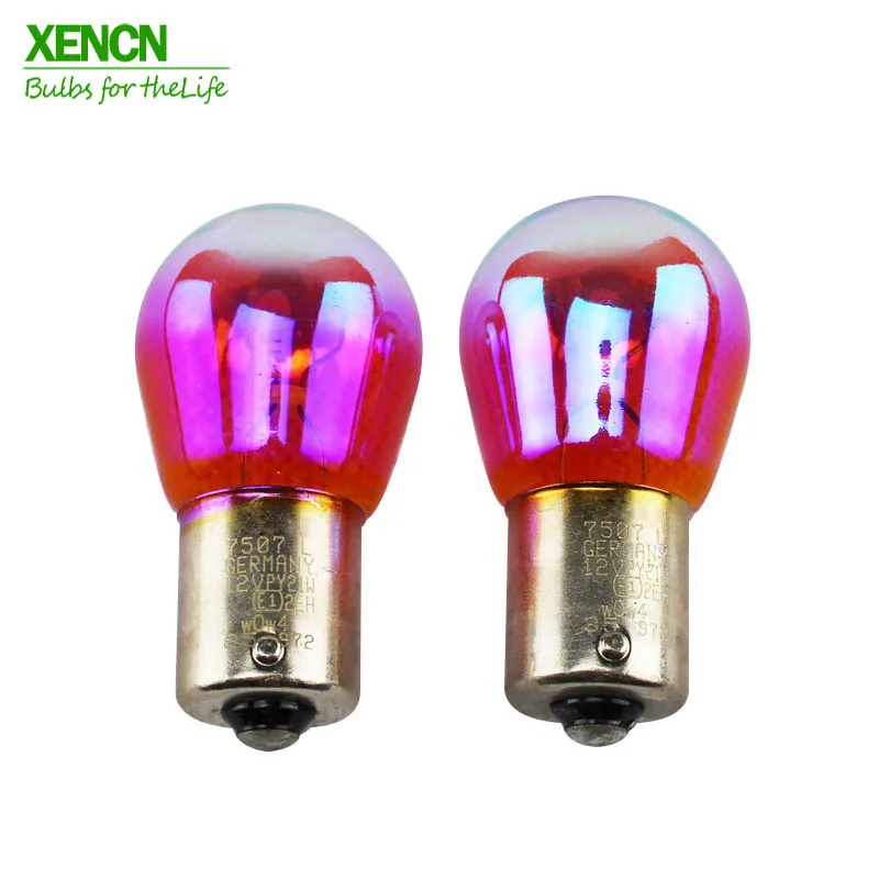 XENCN S25 PY21W BAU15s 12V 21W Супер радужные передние индикаторы, задние противотуманные фары, задние индикаторы Новые 2X