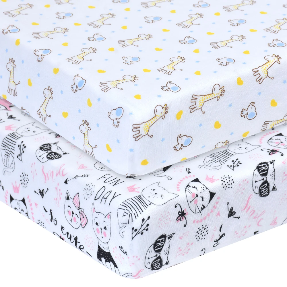Stretchy Fitted Crib Sheets Portable Crib Mattress Topper For Baby Girls Boys Ultra Soft Jersey Full Standard Crib Fitted Sheet Stretchy Fitted Crib Sheets Portable Crib Mattress Topper For Baby Girls Boys Ultra Soft Jersey Full Standard Crib Fitted Sheet