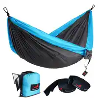 Camping Hammock With Hammock Tree Straps Portable Parachute Double Nylon Hammock For Backpacking Travel