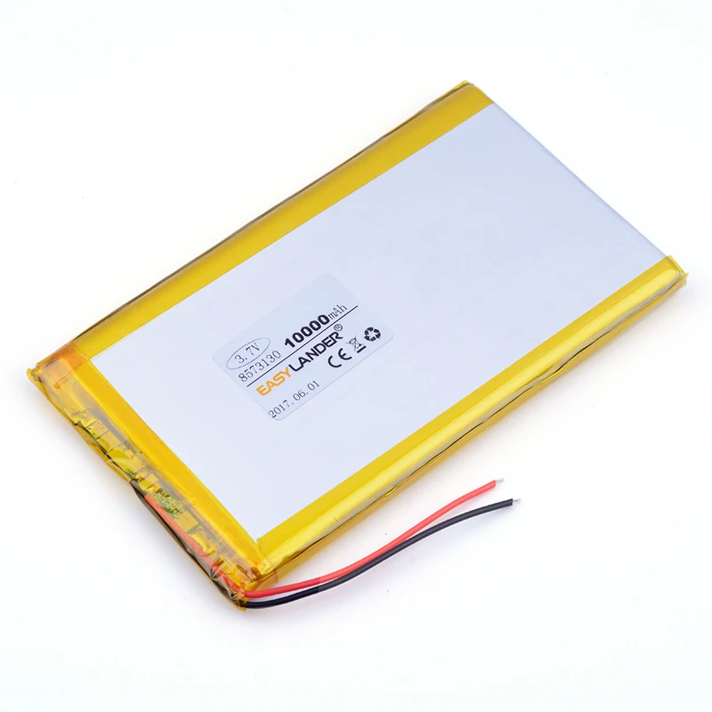 8573130 3,7 V 10000mAh литий-полимерная LiPo 3,7 v 10ah перезаряжаемая батарея 2a для power bank pad dvd gps tablet pc laptop 8873130