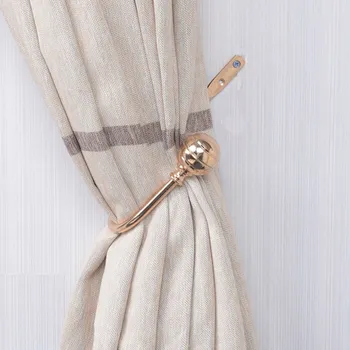 

Modern Luxury Alloy Buckle U-Shaped Curtain Hook Wall Home Accessories Decoration