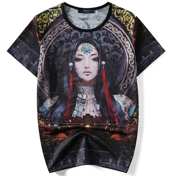 

Free shipping male big o-neck t shirt Chinese style large fat guy plus size men's Casual short-sleeve T-shirt 7XL 8XL 155cm