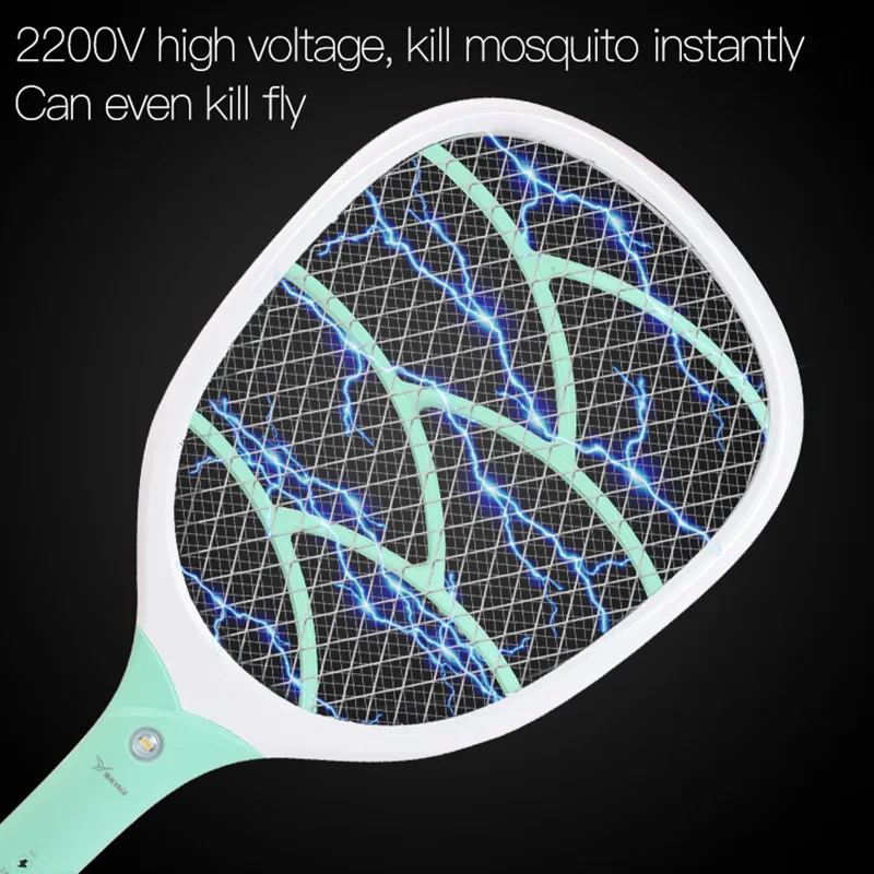 YAGE USB Electric Mosquito Swatter Repellent Bug Insect  Reject Killers Pest Reject Racket Trap Anti Mosquito Fly With Lights