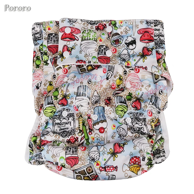 1 stück Erwachsene Windeln gedruckt tuch Undichte faul pflege produkte können waschen windeln hosen große taille größe 125 cm senden 1 stück einfügen W17D20