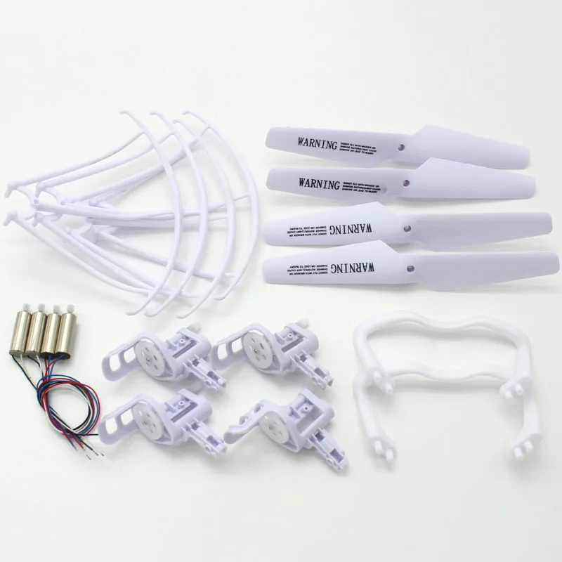 SYMA X5 X5C Drone RC tren de Aterrizaje Conjunto Motors Helices de Repuesto del Engranaje Principal Protector Del Anillo Con E