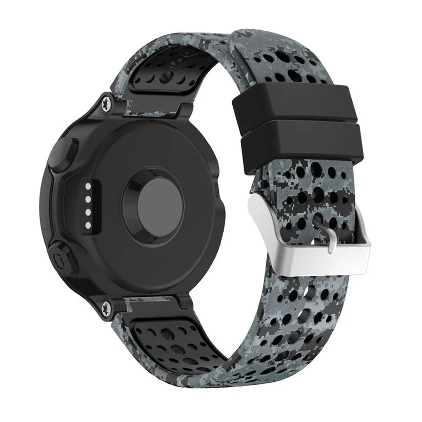 Высококачественный сменный силиконовый мягкий ремешок для Garmin Forerunner 220 230 235 620 630 735 gps умные часы - Цвет: A