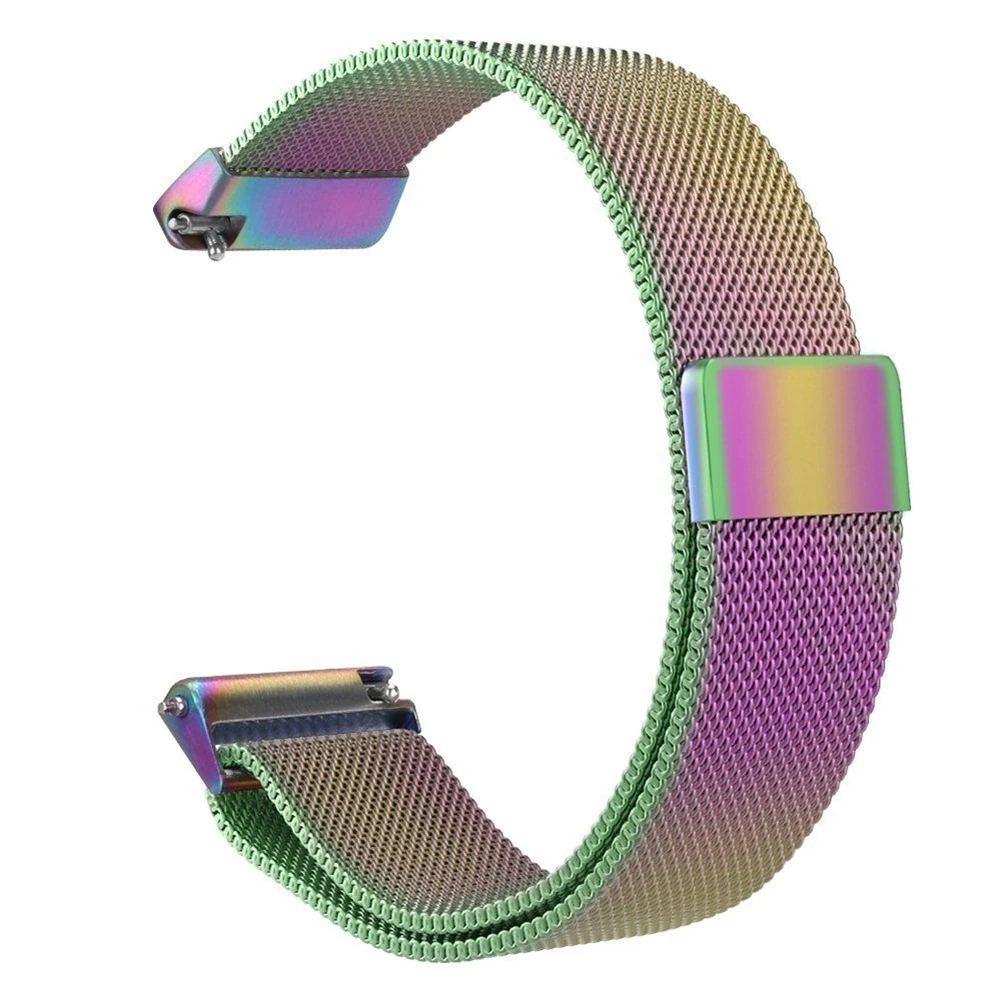 23 мм Versa Milanese Loop Нержавеющая сталь замена группы для Fitbit Versa Смарт часы с уникальным магнит замок